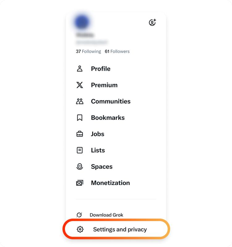 click on your profile picture