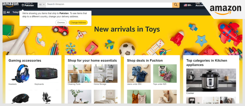 Amazon Homepage