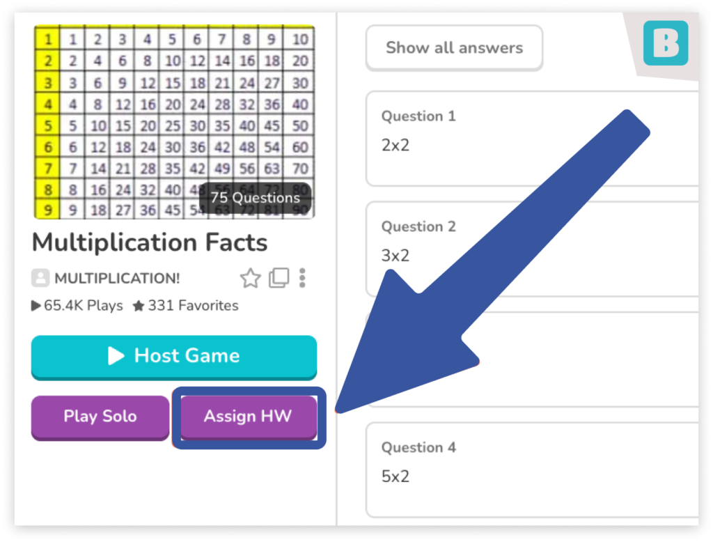 How to Assign Homework on Blooket